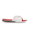 Air Jordan Hydro 3 Fire Red Unisex Sandály Bílá Ohnivě červená Ohnivě červená Tech šedá 854556-116