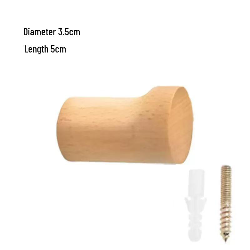 Walnut Solid Wood Coat & Hat Hook: Original Finish