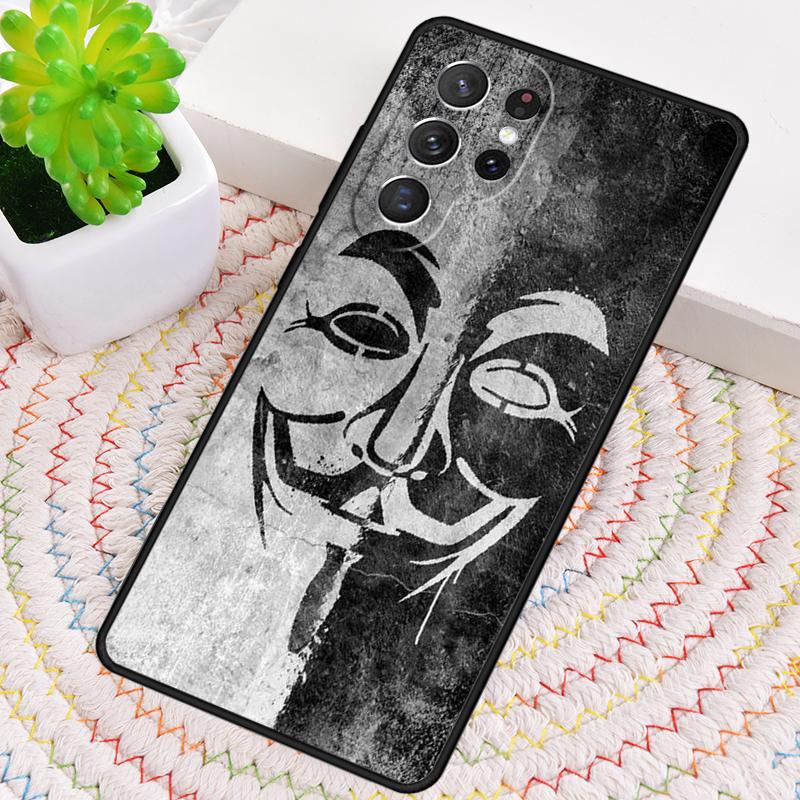 Anonymous Phone Case for Samsung Galaxy note 10 pro S26 Ultra S23 S24 FE S25 S21 S22 PLUS shockproof Cove