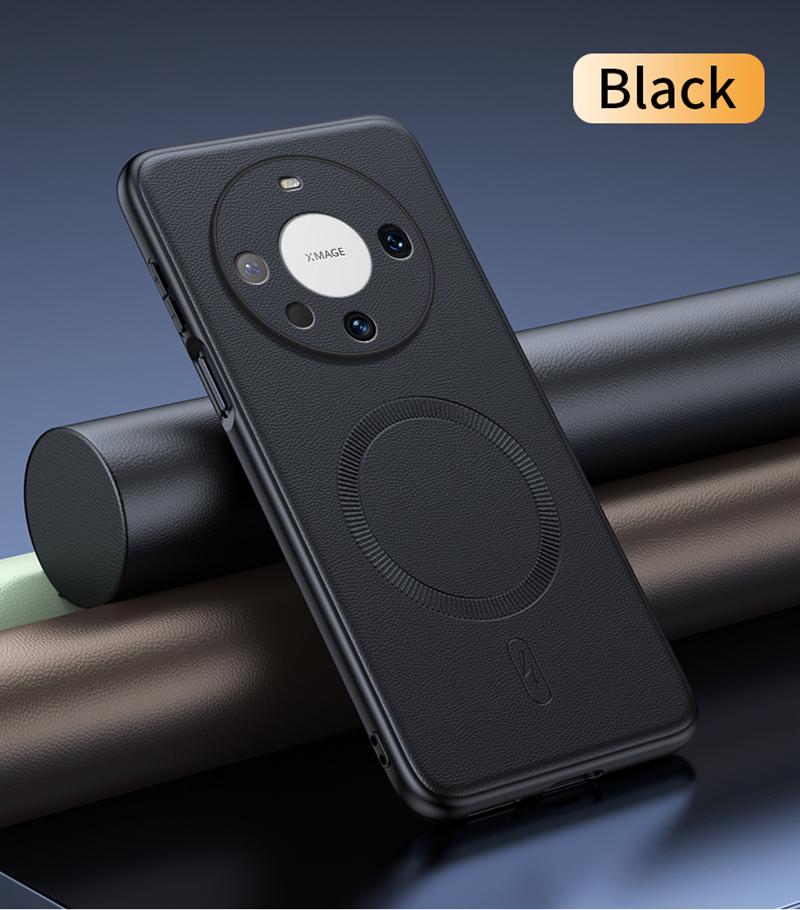 For Huawei Mate 60 Pro Case Magnetic Leather Shield Cover For Huawei Mate 60 Pro High Quality Anti-Fingerprint Non-Slip PC+TPU