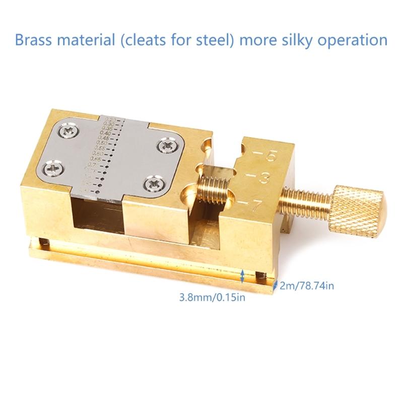 Watch Repair Tool Solid Copper Table Vise Clamp for Secure Watch Wheel Holder Watch Repairing Maintenance