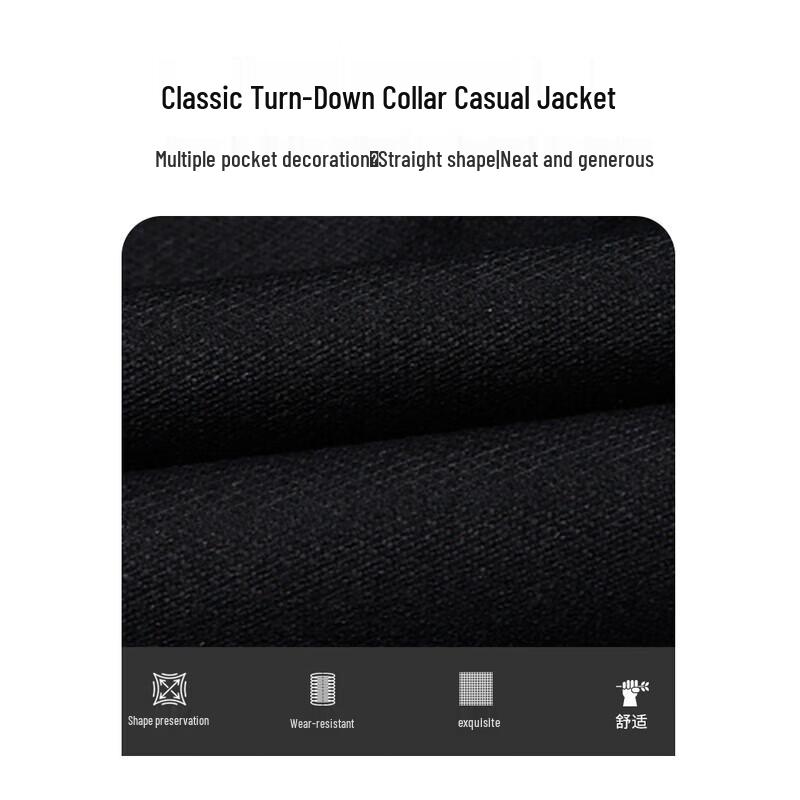 TRiES Men's Solid Color Business Casual Jacket