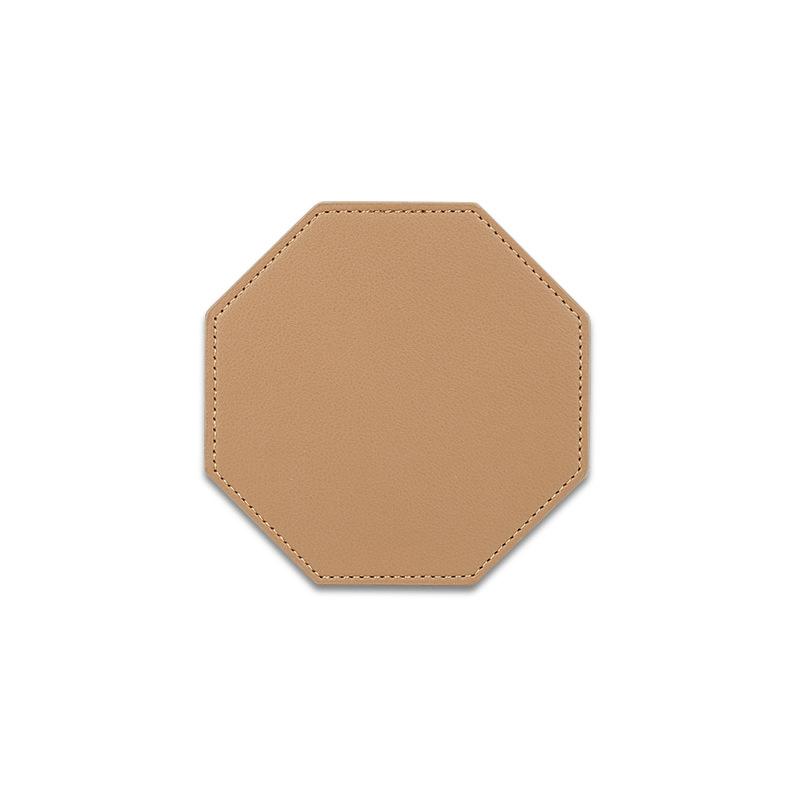 

1PCS Free Custom Faux Leather Coaster Tableware Nordic Home Decor Pu Leather Mug Pad Multi-Color Coffee Cup Mat Coaster Placemat 11x11cm&Blank