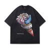 Cotton Short-Sleeved T-Shirt Men'S And Women'S American Street Hip-Hop Trendy Brand Half-Sleeved Vintage Top Loose Type