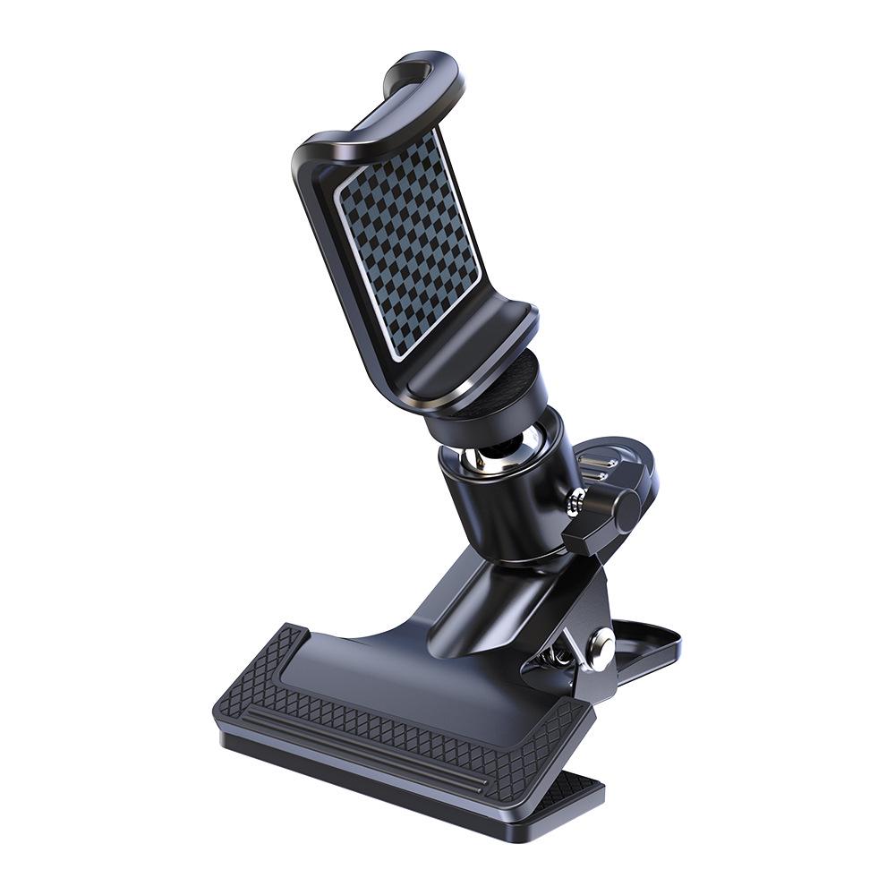 

Guitar Head Adjustable Phone Clip Stand for Live Recording - Compatible with Electric Guitar, Bass, Ukulele One Size чёрный