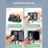 Protective Case For Action Cameras Lightweight Frame Boarder With Accessory Mounts For Outdoor Photography
