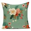Decorative Throw Pillows Case Color Plant Flower Trees Polyester Sofa Cushion Cover For Living Room Capa De Almofadas
