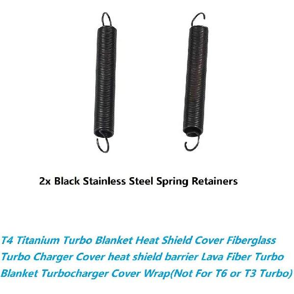 T4 Titanium Turbo Blanket Heat Shield Charger Cover Wrap For T4 GT40 GT42 GT45 With Locking Springs,Cover Fiberglass Turbo Charger Cover Heat Shield