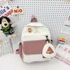 Children's new kindergarten small schoolbag contrasting colors travel backpack 3-6 years old fashionable, lightweight and cute backpack