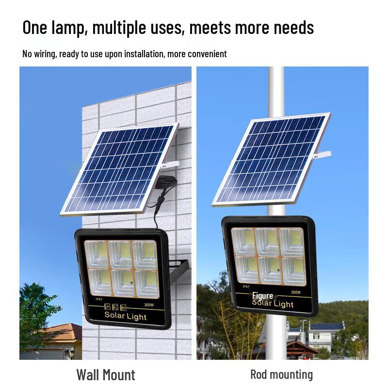 JUN YONG LIGHTING Tank Style Solar Floodlight