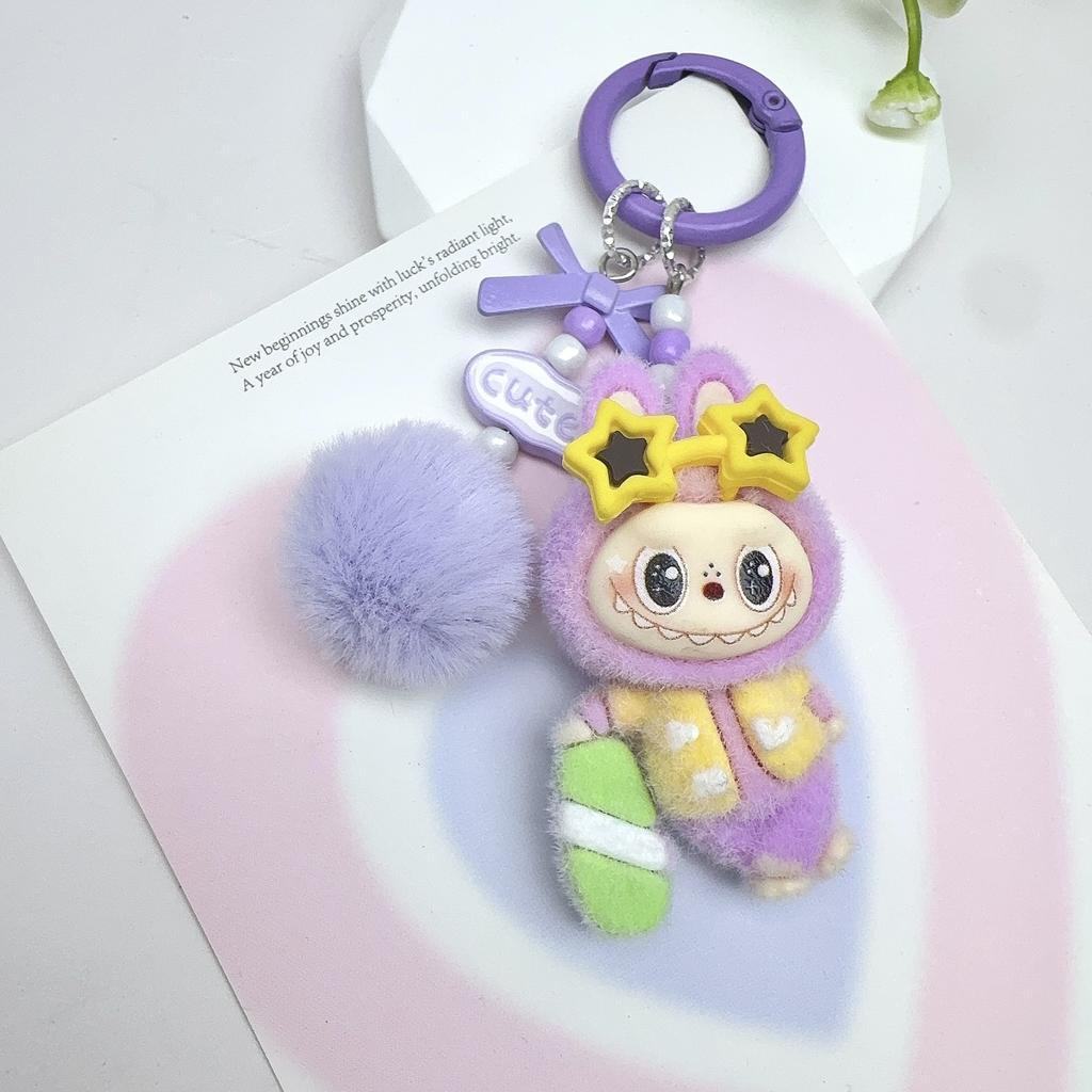 Breloc Iepure Surfing Placă Val Flocking Bijuterii DIY Păpușă Flocking Ornament Mic de Birou