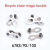 1 Pair 6-8/9/10/11s Road Buttons Magic Speed Quick Master Link Bicycle Connector Bike Joint Chain Lock Set