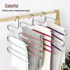 Shou Li Zhan Shen Stainless Steel S-Type Multi-Layer Pants Hangers (5-Pack)