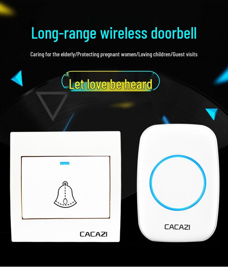 Smart Long-Range Wireless Doorbell with Waterproof Electronic Main Board & Dual Remote Callers