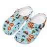 Color Print EVA Outdoor Clogs Unisex Lightweight Ventilated Slip On Summer Use Outdoor Garden Home Beach Daily Shoes Home Use