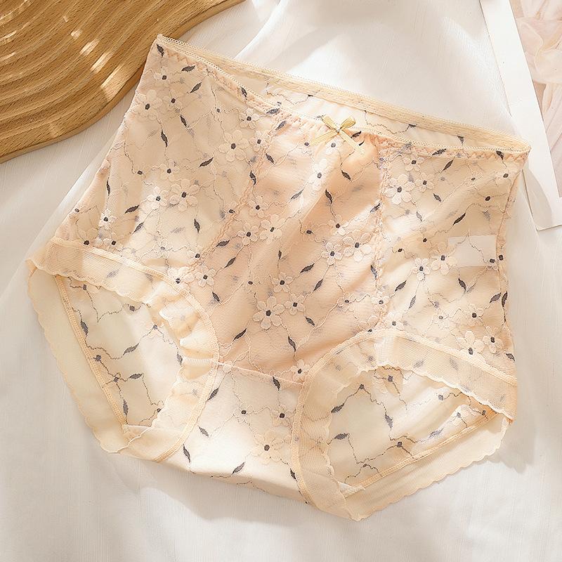 

Женские кружевные бесшовные трусики с высокой талией, утягивающие живот и подтягивающие бедра, антибактериальные 3XL оранжевый