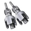 2 Pcs Internal External Pipe Thread Tool Integrated Electric Drill PVC Pipe Threader with Hex Shank for 1/2 Inch Pipes