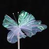 NEW Silk Artificial Butterfly Flowers Colorful Artificial Flowers Flower Head 30cm Giant Butterfly Branch Party Supply