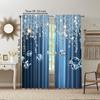 2Pcs Abstract Printed Window Curtain For Bedroom Office Kitchen Living Room And Study With Rod Hole Window Treatment