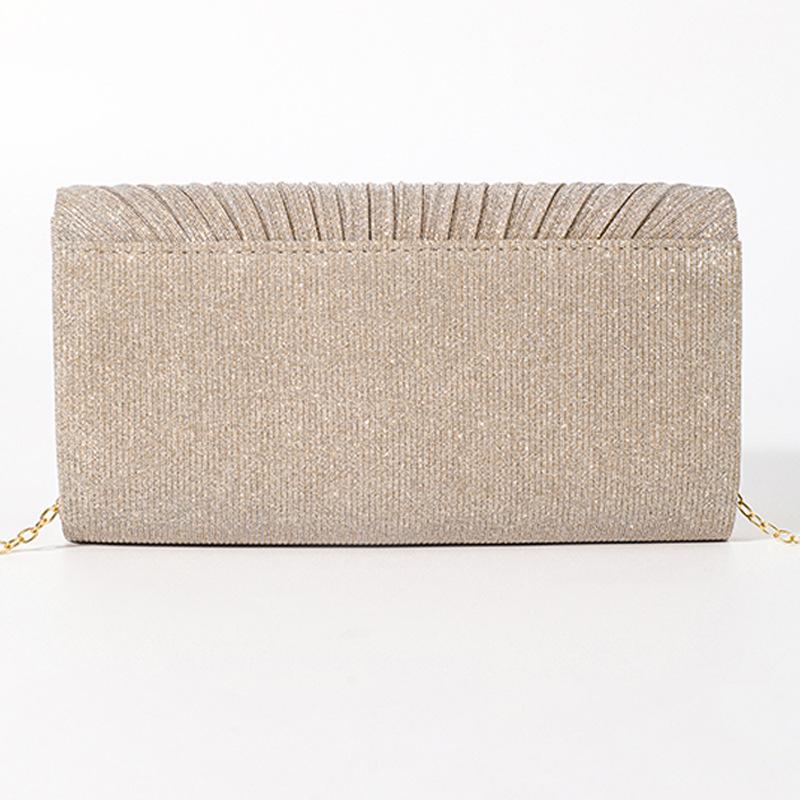 Folded dress bag, dinner clutch bag, party evening bag, messenger banquet bag, chain bag, wedding season light luxury