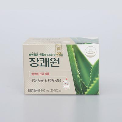 Nödförråd Jang Kwaewon tarmhälsa Kwaeup tarmrengöring Aloe helblad Uppfriskande och enkel avföringsborttagning 800 mg x 90 tabletter