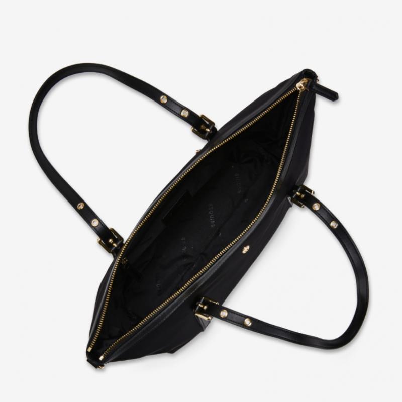 ESquire Collection Women S Recent Nylon Lightweight Shoulder Bag Black