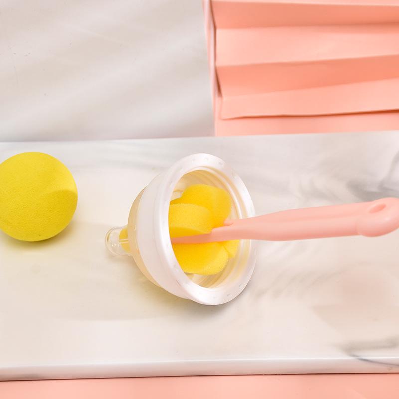 Baby Bottle & Nipple Cleaning Brush Set with Replacement Head for Newborns and Toddlers