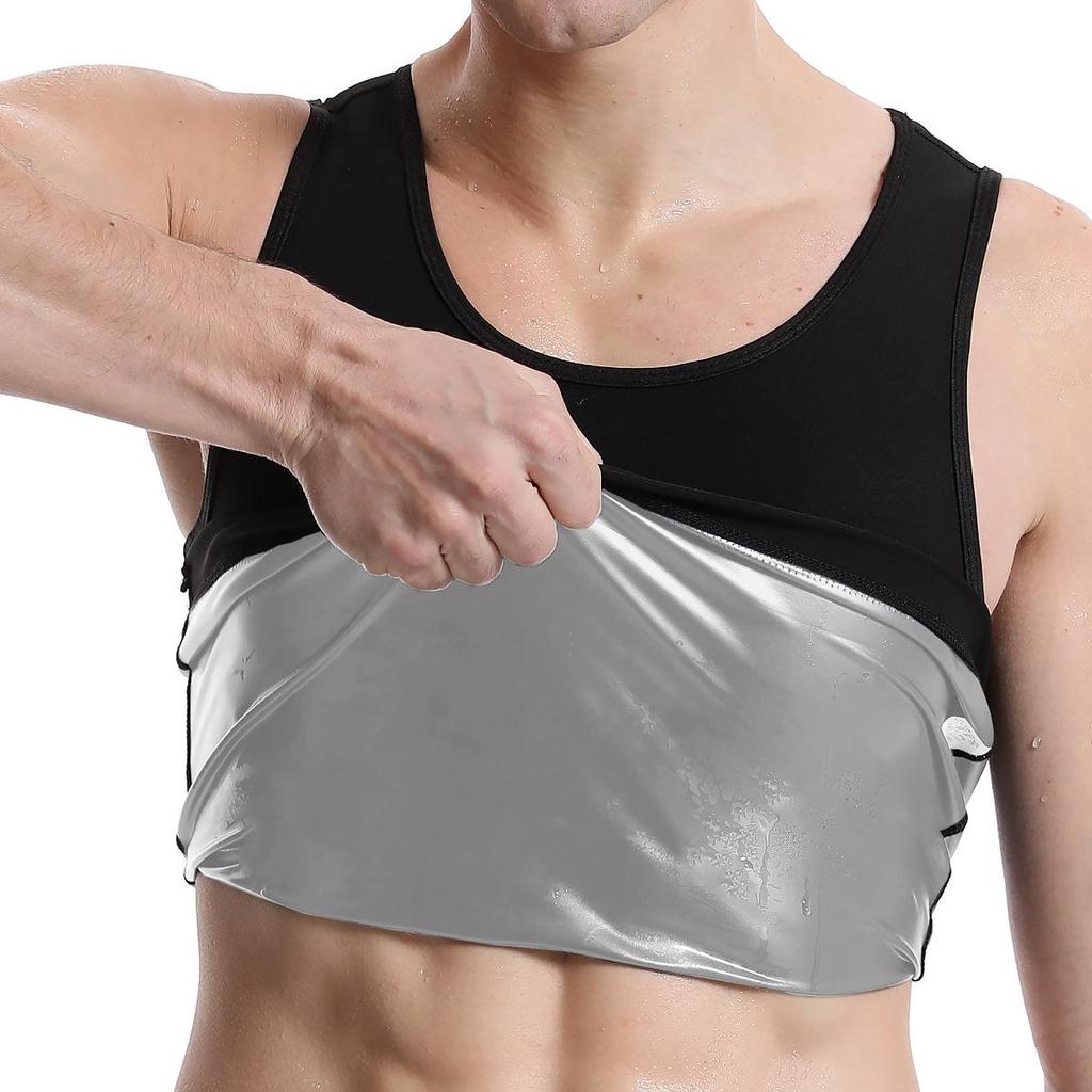 Men's Sweat-inducing Sauna Waist Cincher Vest, Slimming Sport Body Shaper for Fitness.