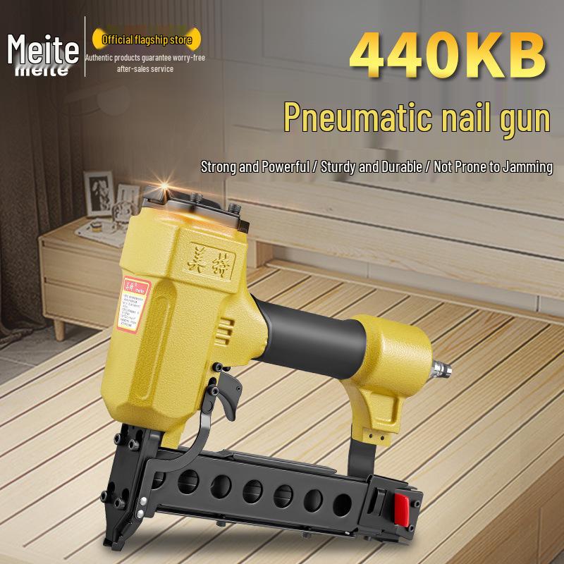 Meite 425K Pneumatic Brad Nailer U-Nailer Stapler 440KB: Versatile Sheet Metal & Woodworking Air Nail Gun Tool