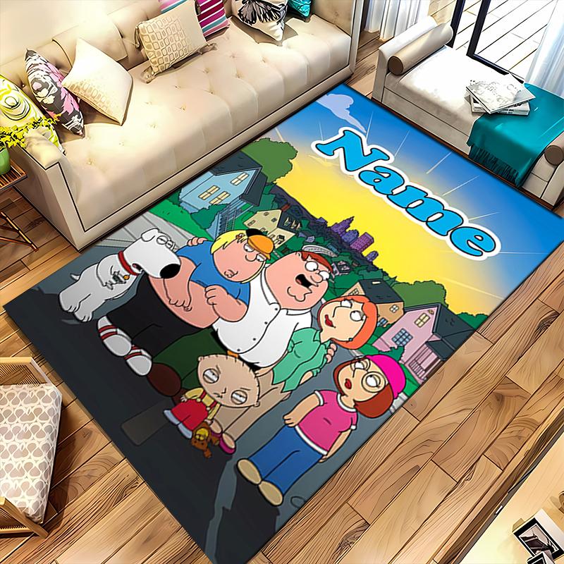 Custom personalization Family Guy Area Rug - Perfect For Kitchen, Bathroom,Laundry Room Decor Large Size Available,Gift All Seasons