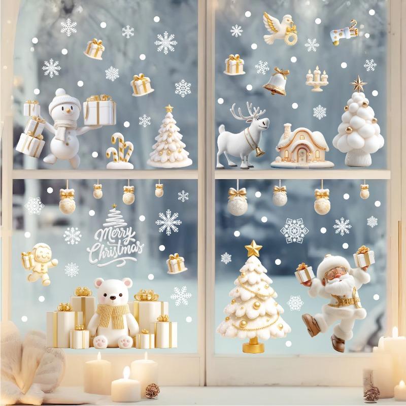 Christmas Decoration Stickers, Window Background Decorations, Wall Poster Paintings