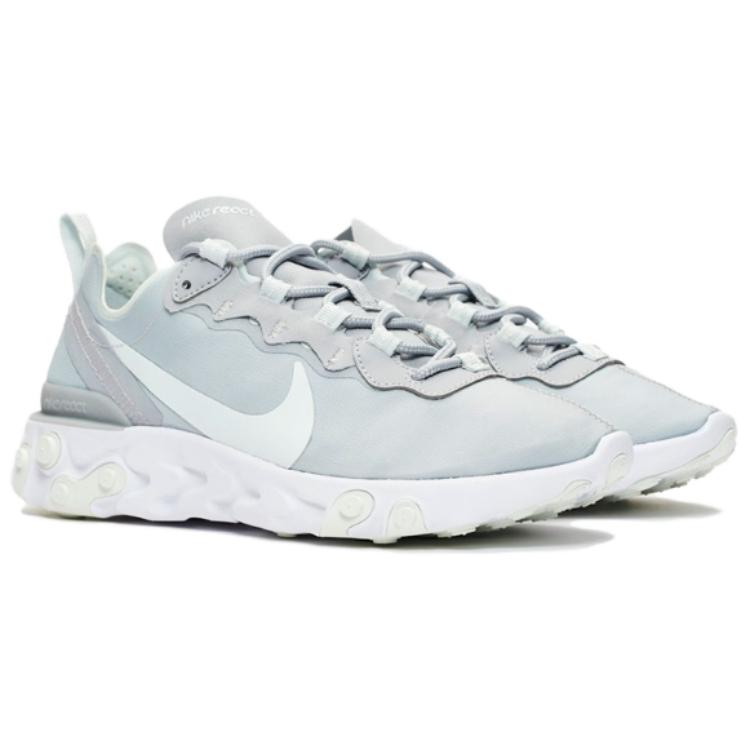 New Nike React Element 55 Wolf Grey Ghost Aqua Women's BQ2728-005