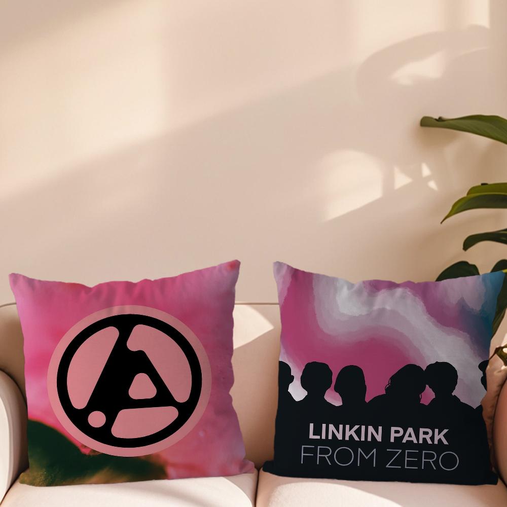 Band l-linkin p-park FROM ZERO Kissenbezug Wohnzimmer Akzent Couch Rückenstütze Quadratisch Lounge Erholsames Nickerchen Begleiter