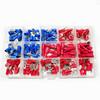210Pcs/Box Red & Blue Crimp Terminals, Semi-insulated Spade Wire Connectors
