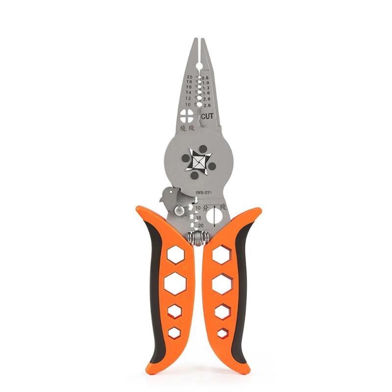 

Professional Wire Crimper Pliers With Builts In Cutting And Stripping Features For Ethernet Cables 1