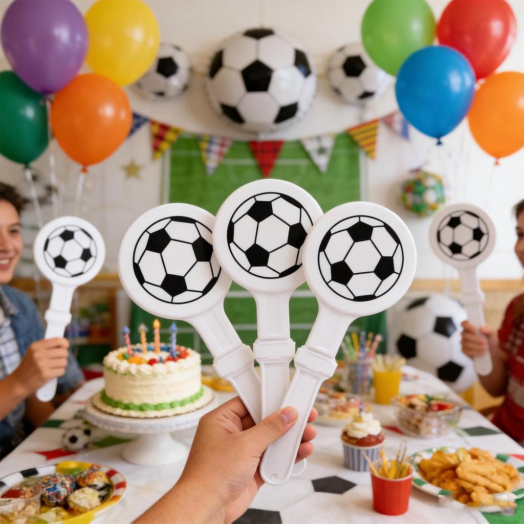 Plastik-Handklatscher mit Fußball-Aufdruck für Veranstaltungen, Partys, Festivals, Lärmmacher, Leichtes Design, Langlebiges Material