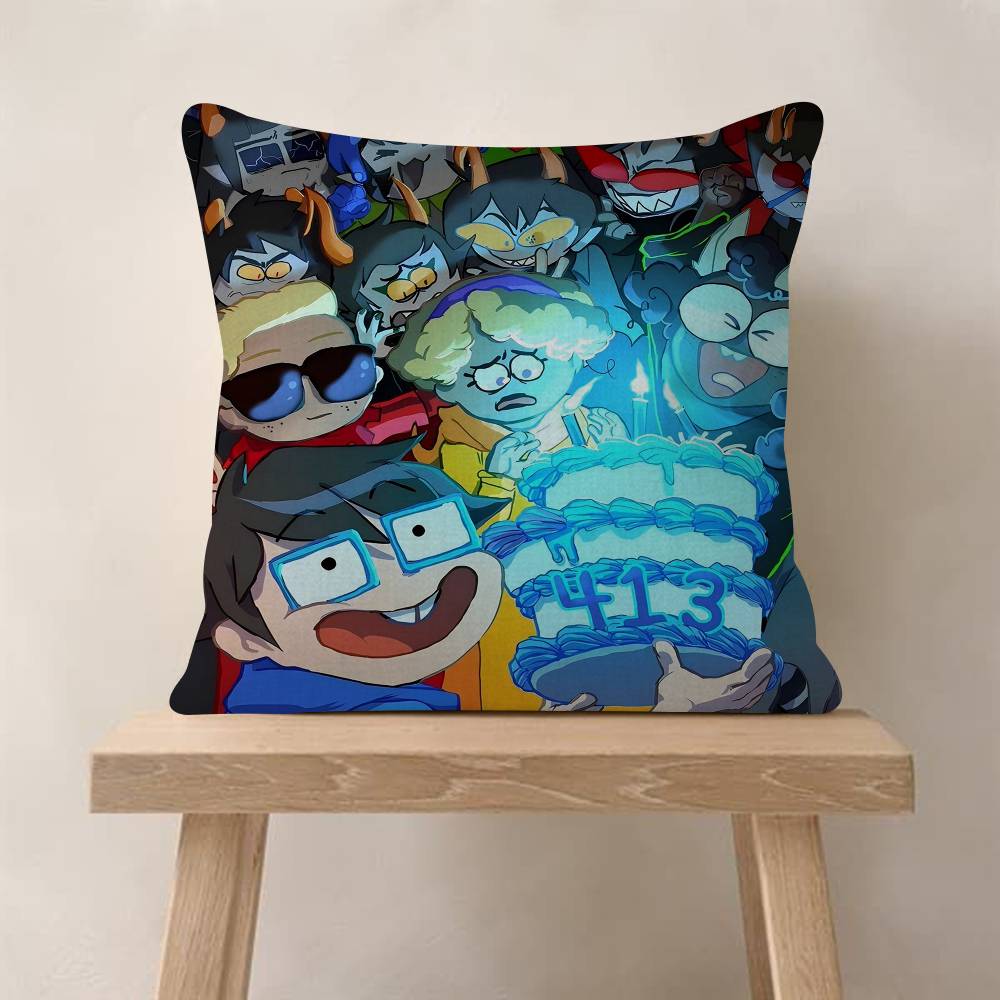 Popular Internet Anime HHomestuck Personalized Pillow Cover Kids Bedroom Wild Party Decor Pillowcase Kid Birthday Shower Gift