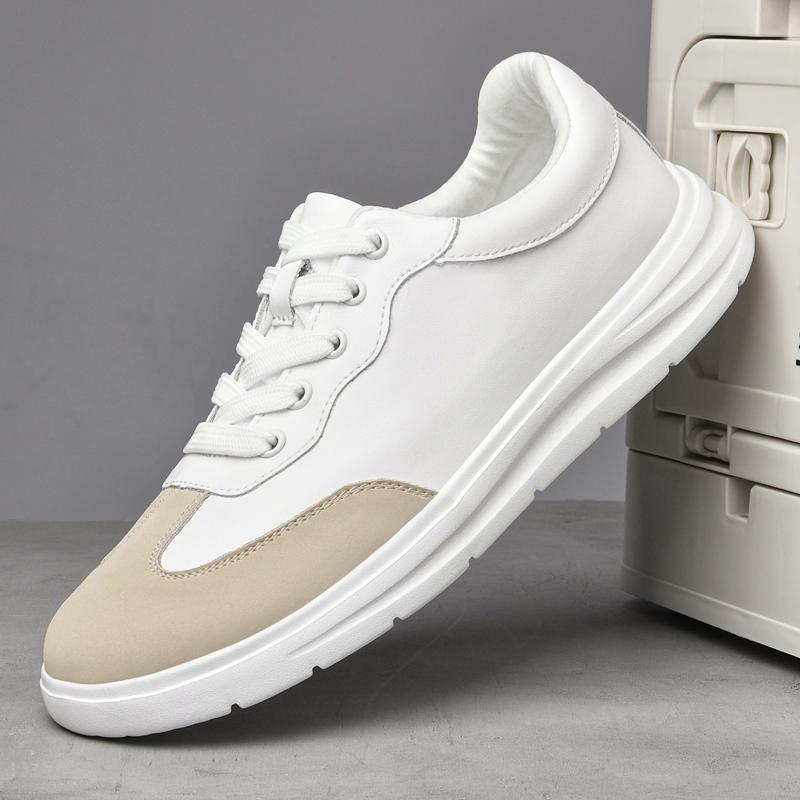 Fashion Tenis Masculino for Men Versatile Leather Sneakers Comfortable Men's Casual Shoes Lace Up Skateboard Footwear Vulcanized Shoes
