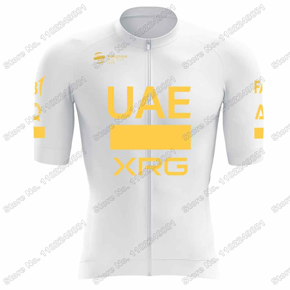 Weißes Team Fahrradtrikot Set Herren Fahrradbekleidung Sets Sommer Rennrad T-Shirts Anzug Fahrrad Trägerhosen MTB Trikot