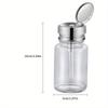 Glass Alcohol Bottle Press Type Alcohol Bottle Nail Art Tool Nail Washing Water Bottle Plate Washing Water Pressure Bottle