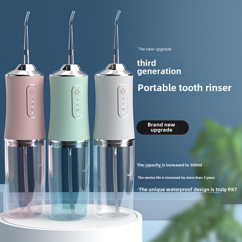 "Portable Rechargeable Water Flosser for Home Oral Care"