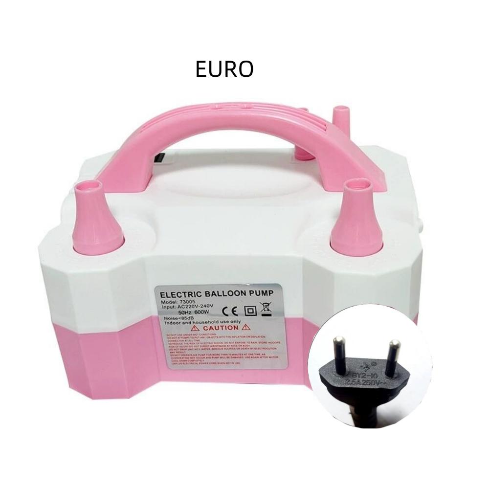 Elektrisk Ballongpump, Bärbar Dubbelmunstycke Elektrisk Luftballongpump Uppblåsare Fläktmaskin för Festdekorationer