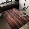 wooden texture Crystal Velvet chair mat Area Rug - Non-Slip, Floor Mat, Office Desk Chair Rugs, Bedroom Decor.Christmas Gift-1106181