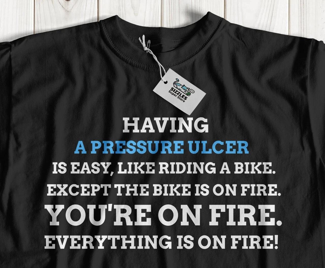 

Unisex Funny Pressure Ulcer T-Shirt pressure sores And Bedsores Gifts 2XL