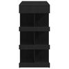 Bar Table in Black Oak Look 100 x 48 x 101.5 cm Engineered Wood