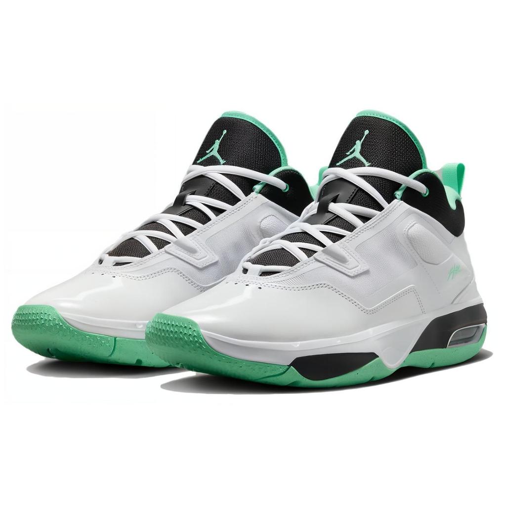 Air Jordan Stay Loyal 3 White Green Glow Men Sneakers Black FB1396-103