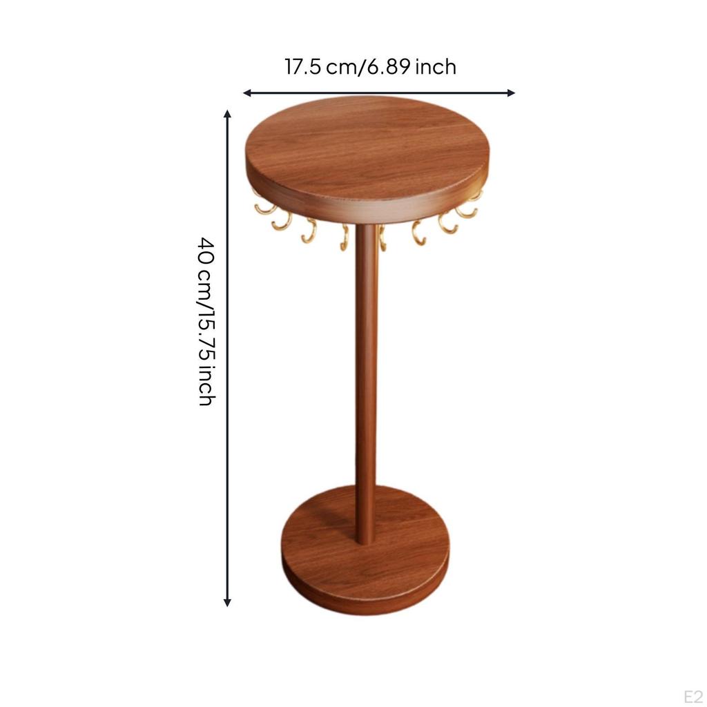 Jewelry Organizer Stand with 18 Hooks Space-Saving for Dresser