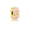 Sparking Gold Plated Charm Beads Dangle Original Snake Fit Copper Bracelet Necklace Beads For Diy Jewelry Women Gift
