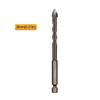 Hex Shank Spiral Groove Cross Alloy Drill Bit for Ceramic, Glass, Tile & Vitrified Tile.