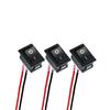 Round/ Square Head Rocker Switch ON/Off SPST 2Pin Toggle Switch with Wires DC12V-24V Electrical Switch for Automotive Boat RVs Switches Seat 3
